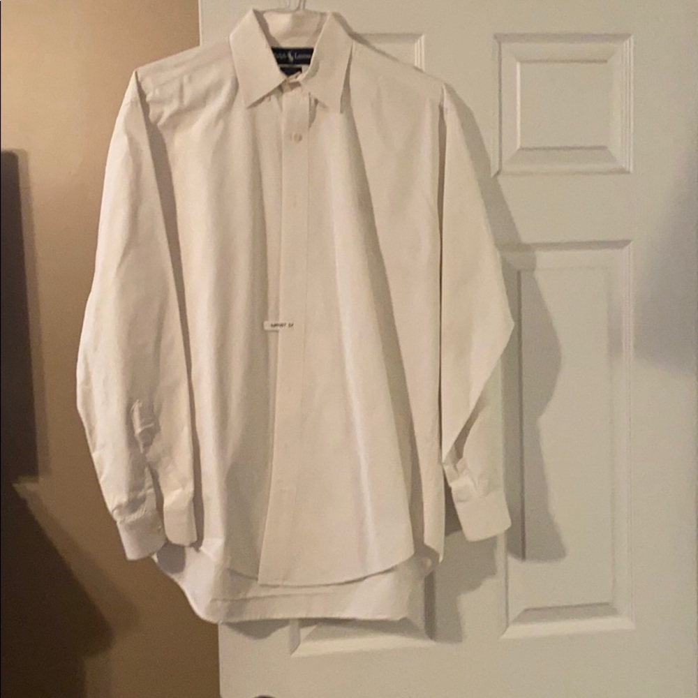 White mens dress shirt from Polo